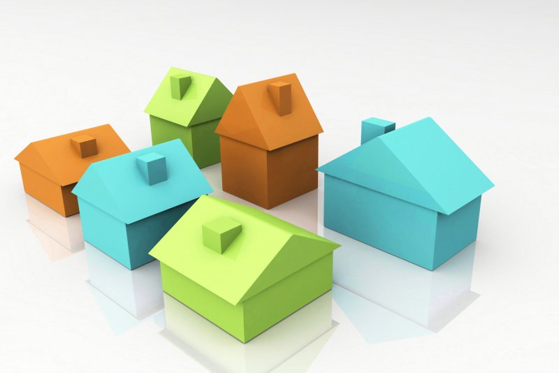 Colourful house models