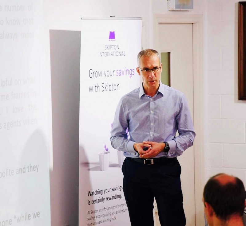 Skipton International Managing Director at presentation