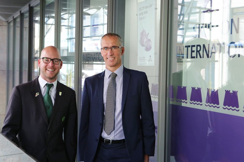 Skipton Cup imagery at Skipton office