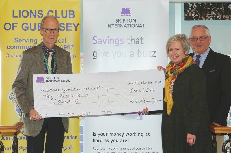 Skipton International Beneficiaries excepting enlarged cheque