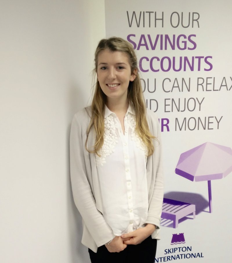 bursary student at Skipton smiling
